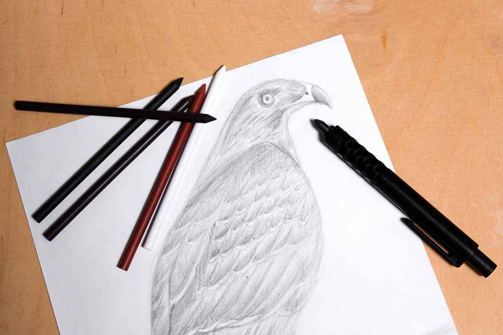 zeichentechnik graphit bzw. bleistift